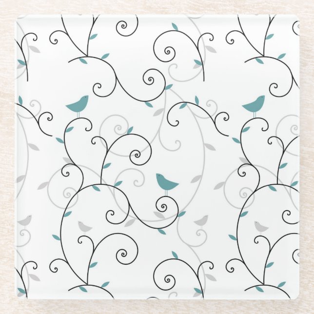 Dessous-de-verre En Verre motif 3 (Devant)