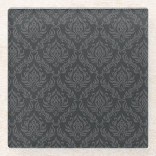 Dessous-de-verre En Verre Motif 6 de damassé