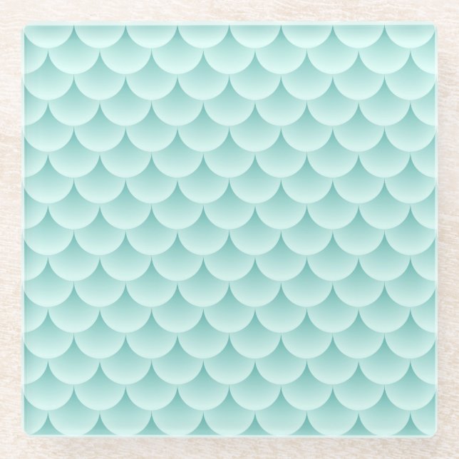 Dessous-de-verre En Verre Motif de la balance des poissons (Devant)