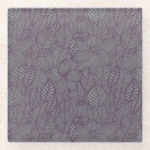 Dessous-de-verre En Verre Motif floral 7