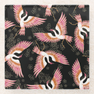 Dessous-de-verre En Verre Motif traditionnel japonais kimono Motifs