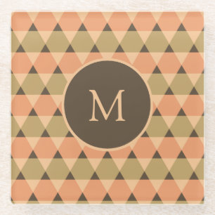 Dessous-de-verre En Verre Motif triangles