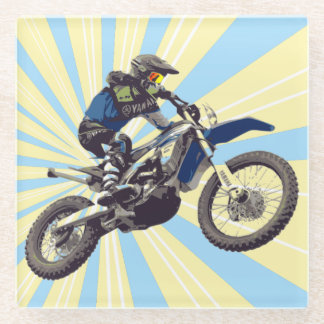 Dessous-de-verre En Verre Motocross
