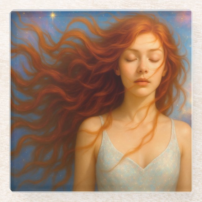 Dessous-de-verre En Verre Mystik Woman (Devant)