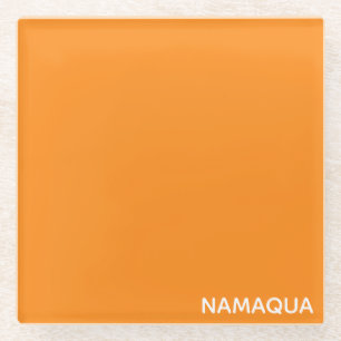 Dessous-de-verre En Verre Namaqua orange nom de la couleur