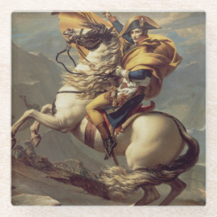 Dessous-de-verre En Verre Napoléon vintage Traversant les Alpes