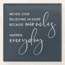 NE CESSEZ JAMAIS DE CROIRE EN ESPOIR EN MIRACLES T