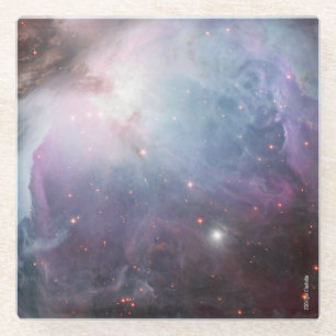 Dessous-de-verre En Verre Nébuleuse Orion Astronomie bleu Violet rose ciel é