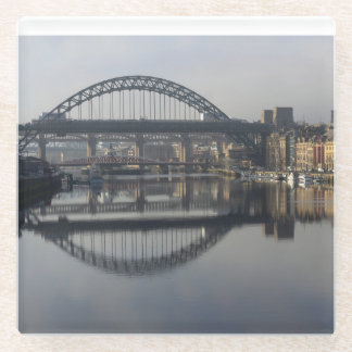 Dessous-de-verre En Verre Newcastle Quayside & the Tyne Bridge