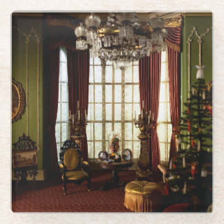 Dessous-de-verre En Verre Noël victorien - Dessous de verre
