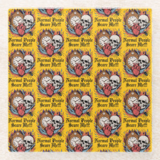 Dessous-de-verre En Verre Normal People Scare Me