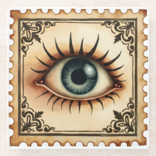 Dessous-de-verre En Verre Observateur dans le brouillard - Dessous de verre 