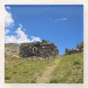 Dessous-de-verre En Verre Old Stone Cabin at Gaylor Lakes, Tioga Pass, CA