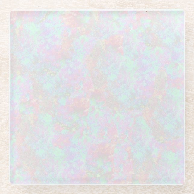 Dessous-de-verre En Verre opale blanche dessous de verre (Devant)