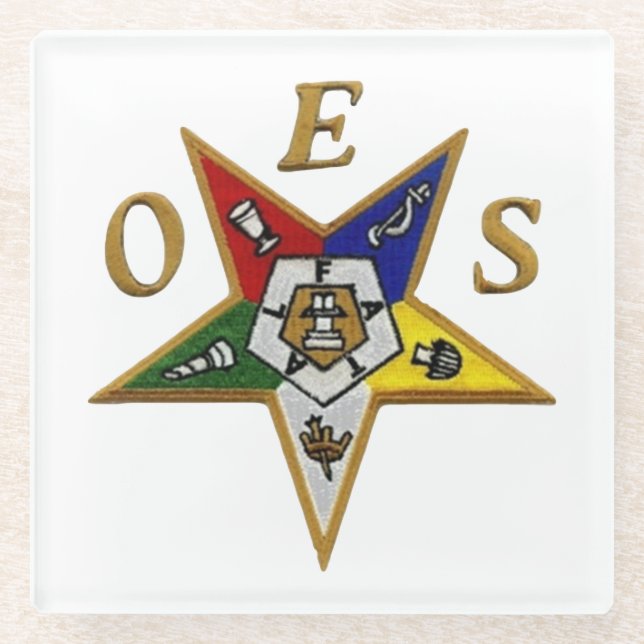 Dessous-de-verre En Verre Ordre de l'étoile orientale (Devant)