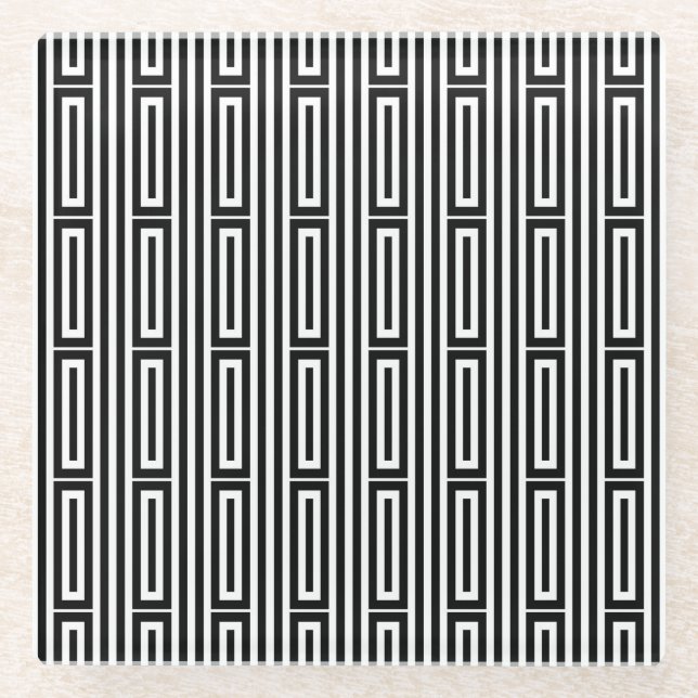 Dessous-de-verre En Verre Origine ethnique abstraite (Devant)