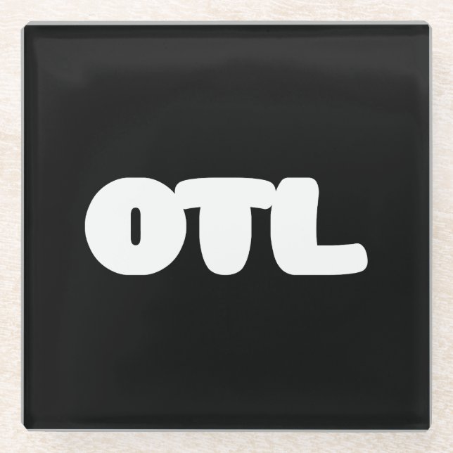 Dessous-de-verre En Verre OTL Emoticon ~ Élang coréen (Devant)