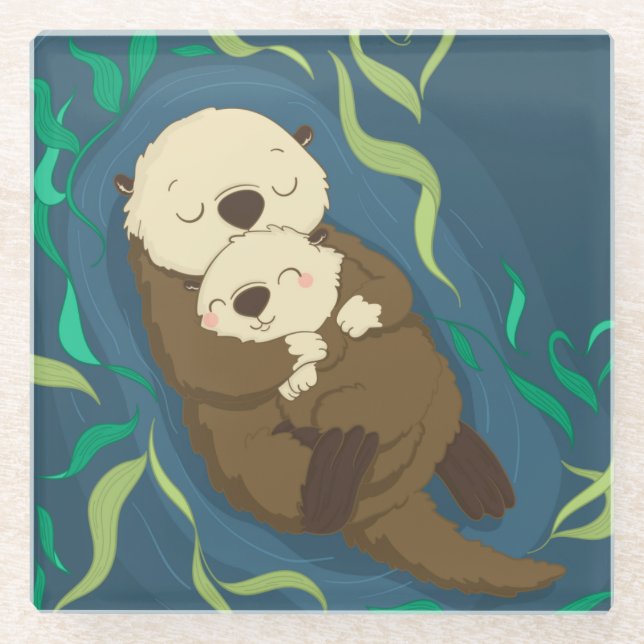 Dessous-de-verre En Verre Otter mûre (Devant)
