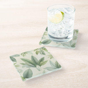 Dessous-de-verre En Verre Palmiers Paradis