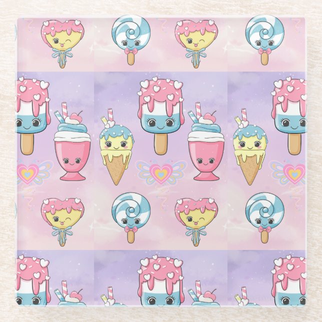 Dessous-de-verre En Verre Papier Napkin (Devant)