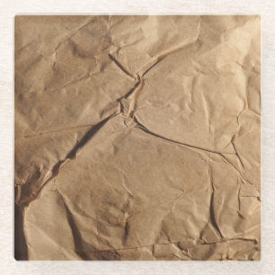 Dessous-de-verre En Verre Papier Recyclé : Texture écologique.