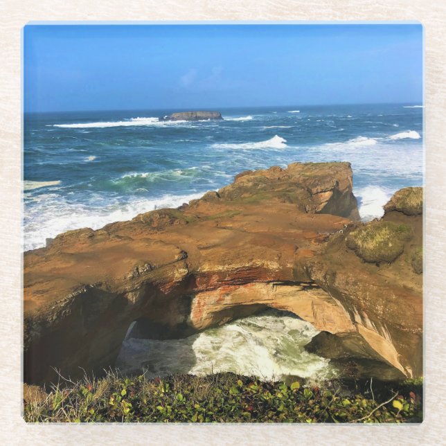 Dessous-de-verre En Verre Parc d'État du Punchbowl dans l'Oregon (Devant)