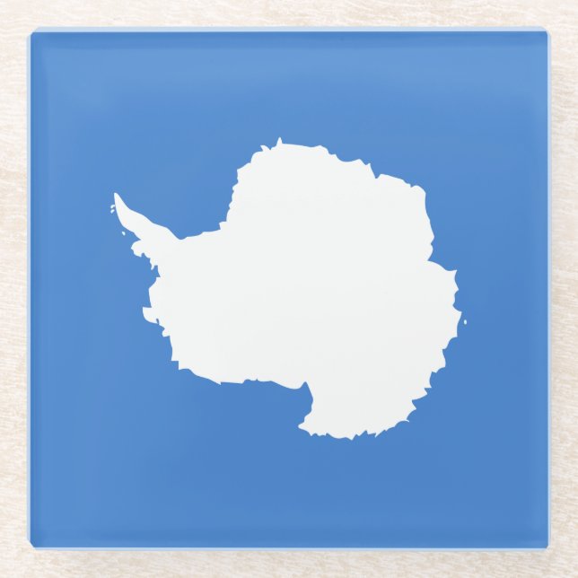 Dessous-de-verre En Verre Patriotic Antarctica Flag (Devant)