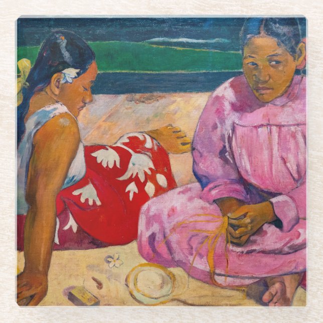 Dessous-de-verre En Verre Paul Gauguin - Femmes tahitiennes sur la plage (Devant)