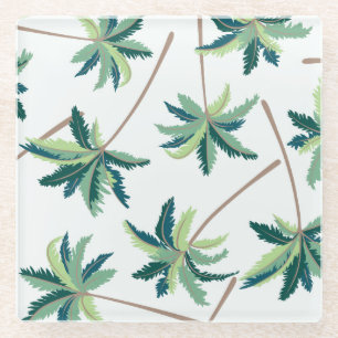 Dessous-de-verre En Verre Paume australienne tropicale de vulpin