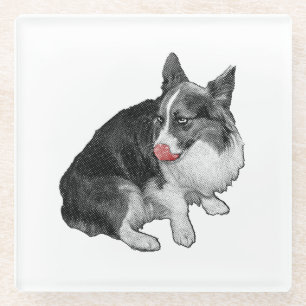 Dessous-de-verre En Verre Pause cacao, pointe à l'araignée