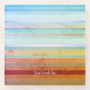 Dessous-de-verre En Verre Paysage Abstrait et vos mots