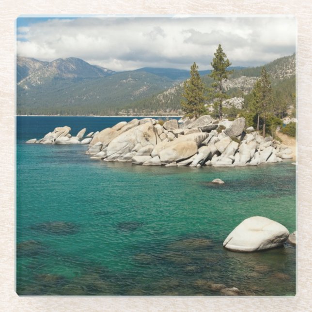 Dessous-de-verre En Verre Paysage du lac Tahoe (Devant)