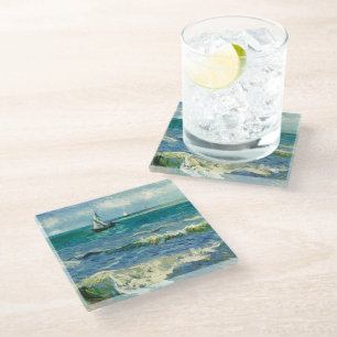 Dessous-de-verre En Verre Paysage marin Vincent van Gogh