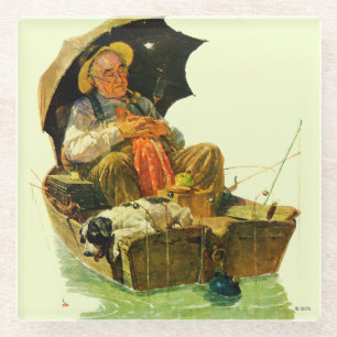 Dessous-de-verre En Verre Pêche terminée