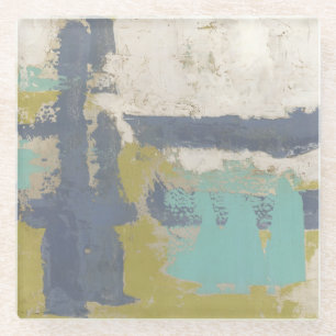 Dessous-de-verre En Verre Peinture libre moderne d'expression