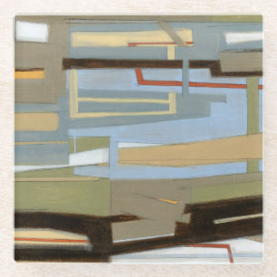 Dessous-de-verre En Verre Peinture libre moderne d'expression par le Normand