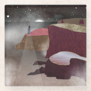 Dessous-de-verre En Verre Phare de Foggy
