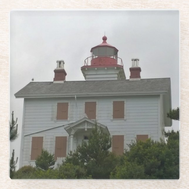 Dessous-de-verre En Verre Phare de Yaquina Bay, OU (Devant)