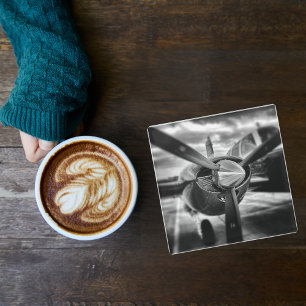 Dessous-de-verre En Verre Photo d'avion, Cool Fun Aviation