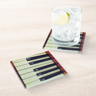 Dessous-de-verre En Verre Piano Keys