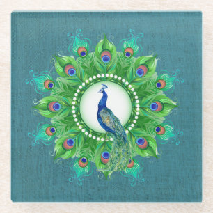 Dessous-de-verre En Verre Pic bleu
