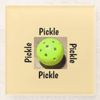 Dessous-de-verre En Verre Pickleball 