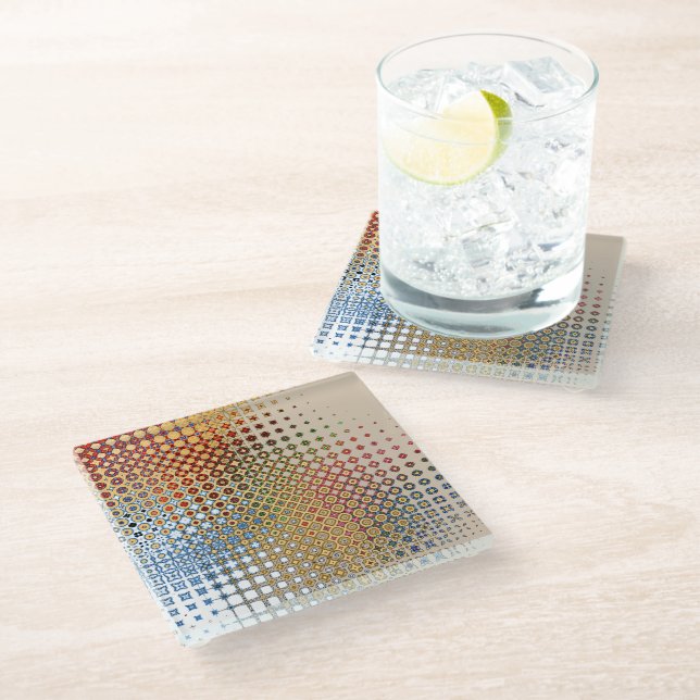 Dessous-de-verre En Verre Pièces royales (Incliné)