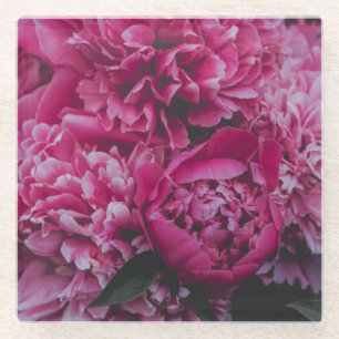 Dessous-de-verre En Verre Pivoine sombre et lunatique
