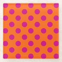 Pois Fuchsia orange