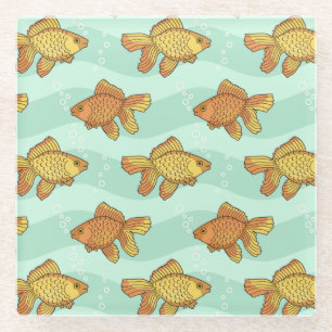 Dessous-de-verre En Verre Poisson-motif