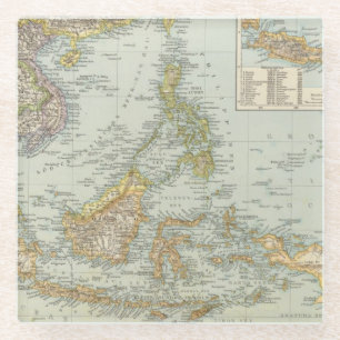 Dessous-de-verre En Verre Porcelaine d'Indo et archipel de Malaysian