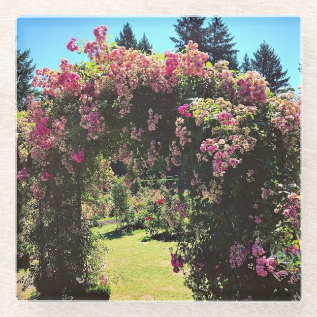 Dessous-de-verre En Verre Portland Rose Garden, OU (Devant)