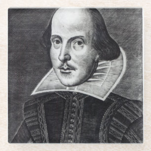 Dessous-de-verre En Verre Portrait de William Shakespeare