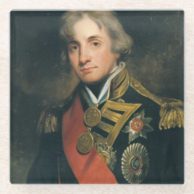 Dessous-de-verre En Verre Portrait du Nelson (Devant)